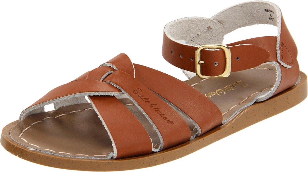 NEW SALT WATER SANDALS youth original slides in tan